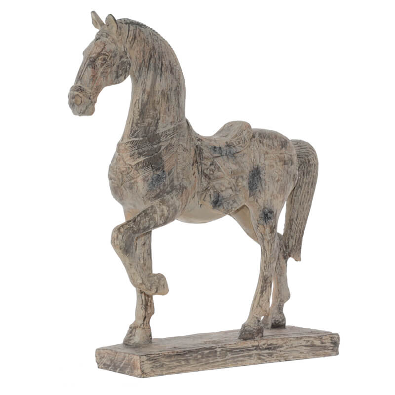 ANTIQUE WAR HORSE 40X28CM