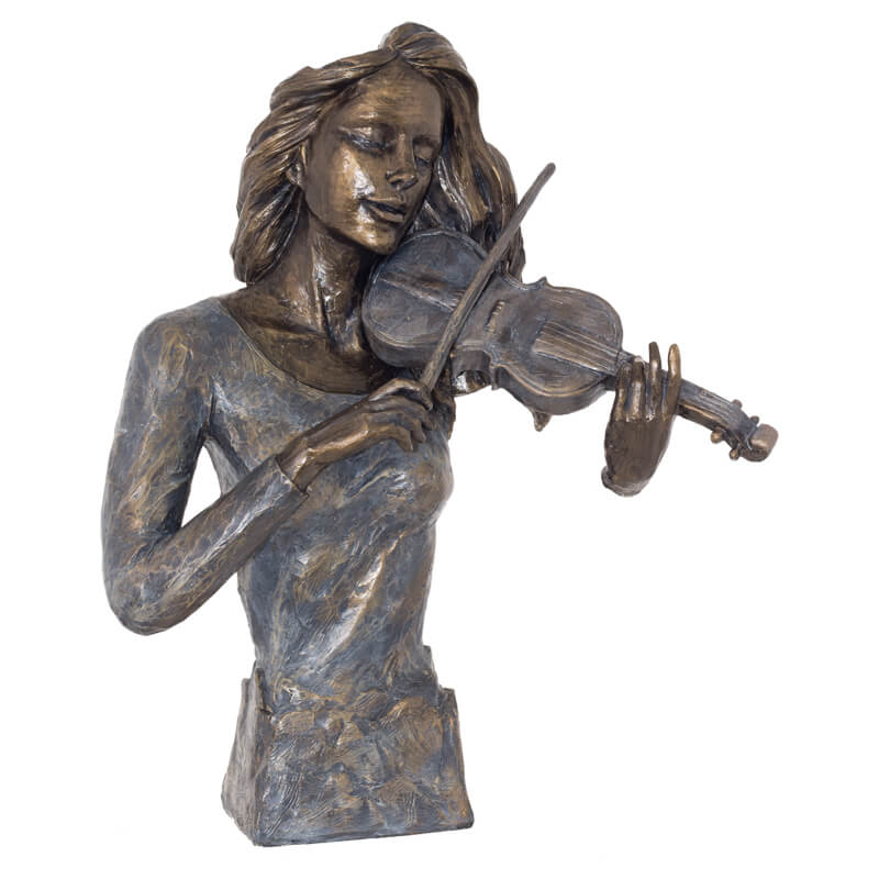 LADY WITH VIOLIN 43X35CM
