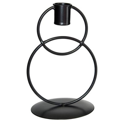 RIO DOUBLE RING CANDLE HOLDER 15CM
