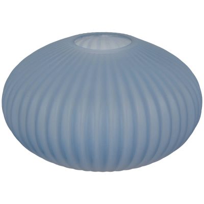 SKY BLUE OPTIC VASE 15X25CM