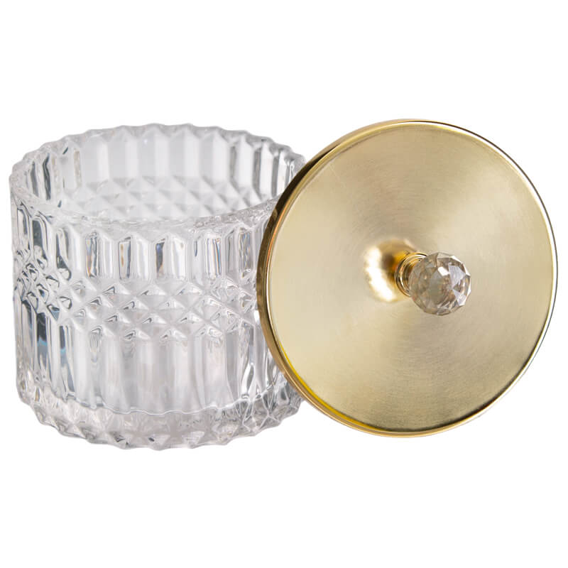 DIAMOND TRINKET GOLD LID 11X13CM - Image 2