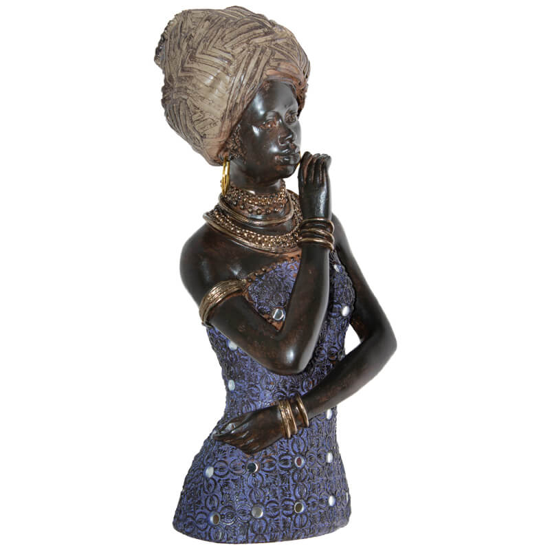 MAMBILA LADY WITH NECKLACE 27CM - Image 3