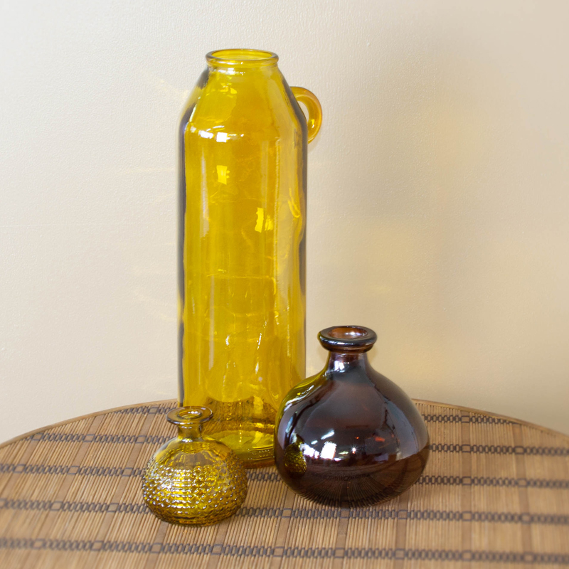 YELLOW DIAMOND BUD VASE 12CM - Image 2