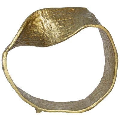 GOLD TWISTED OBJECT 24X23CM