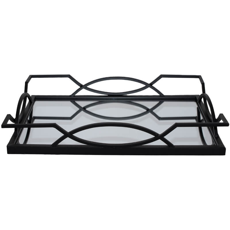 METRO METAL TRAY BLACK 53X35CM - Image 2