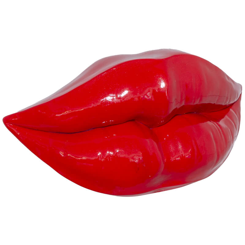 DECO LIPS RED 16X9X6CM - Image 2