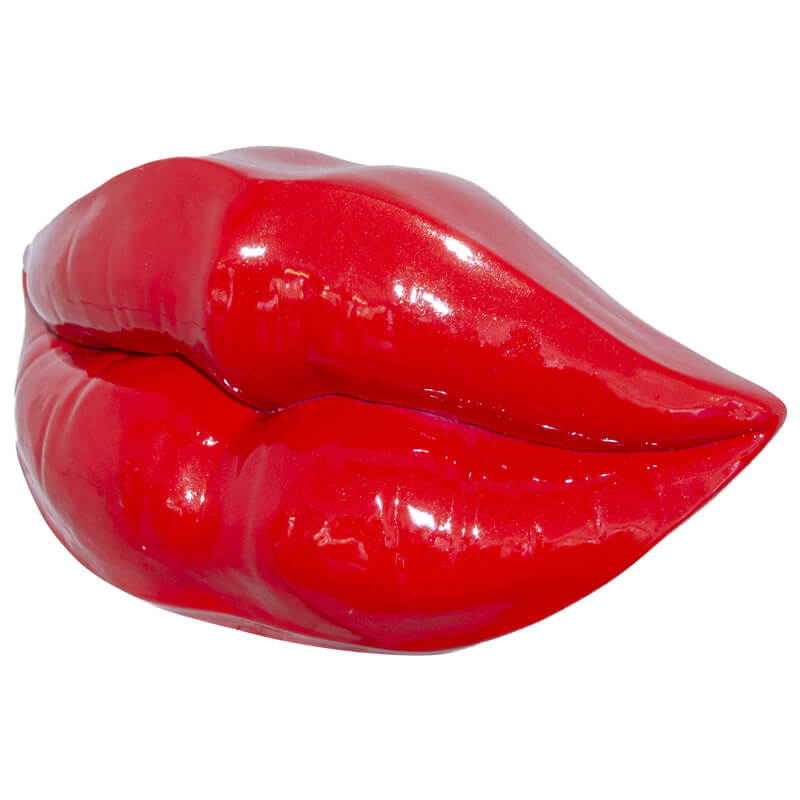 DECO LIPS RED 16X9X6CM - Image 3