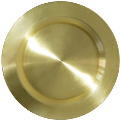 GOLD ALU CHARGER PLATE 32CM