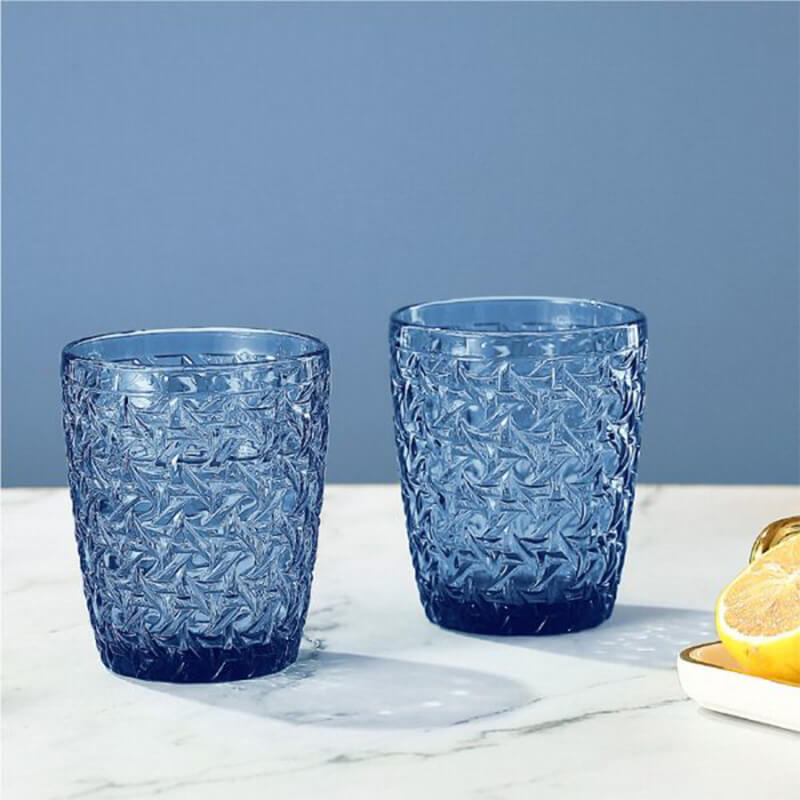 WEAVE BLUE TUMBLER 300ML - Image 2