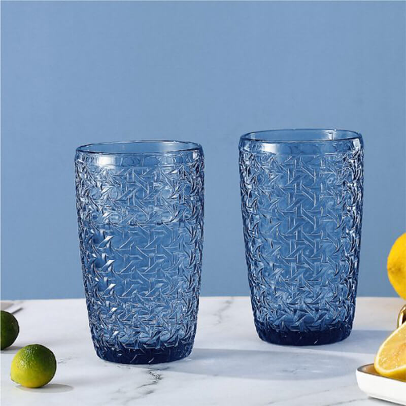 WEAVE BLUE HI BALL 380ML - Image 2