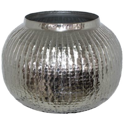 ALU SPARKLE SQUAT VASE 31X31X20CM
