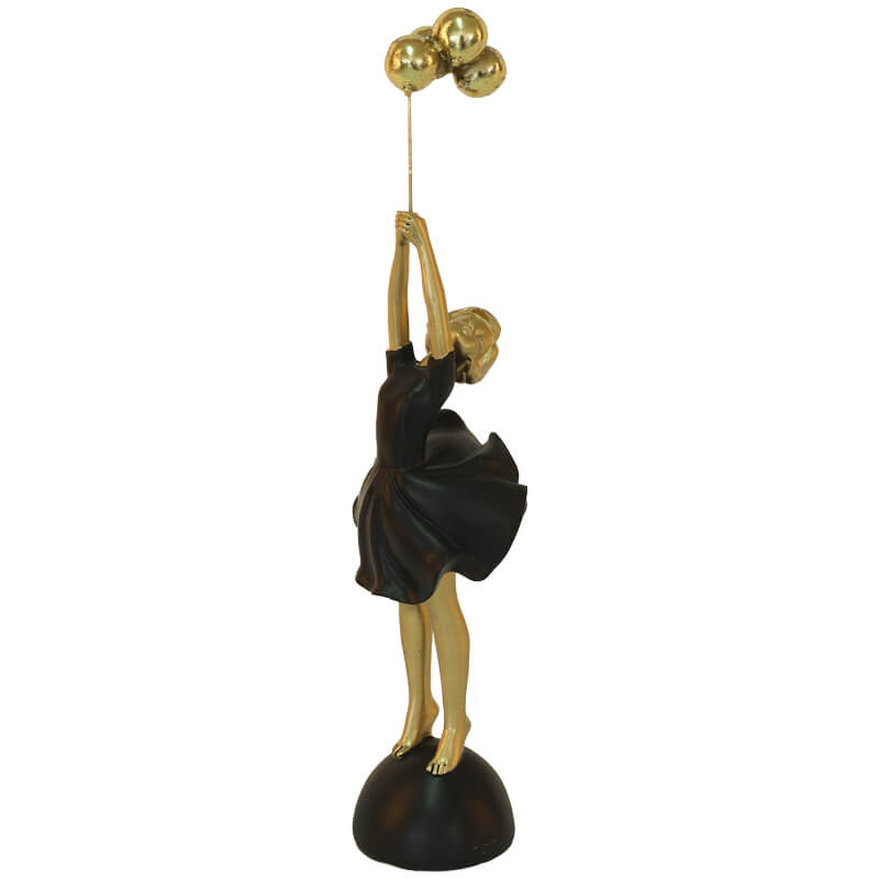 GIRL HOLDING BALLOONS 28CM - Image 3