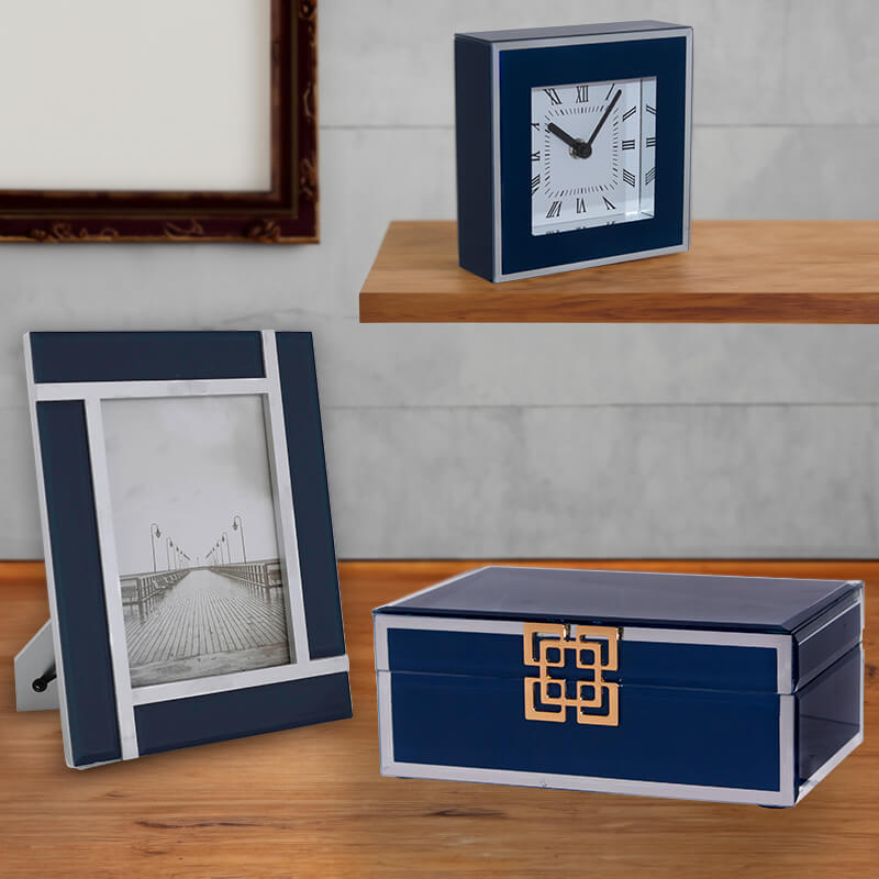 NAVY BLUE BOX 20X13X8CM - Image 2