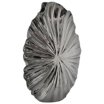 EXPLOTION VASE 41CM SILVER