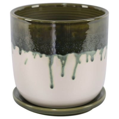 GRIN POT WITH TRAY 15CM