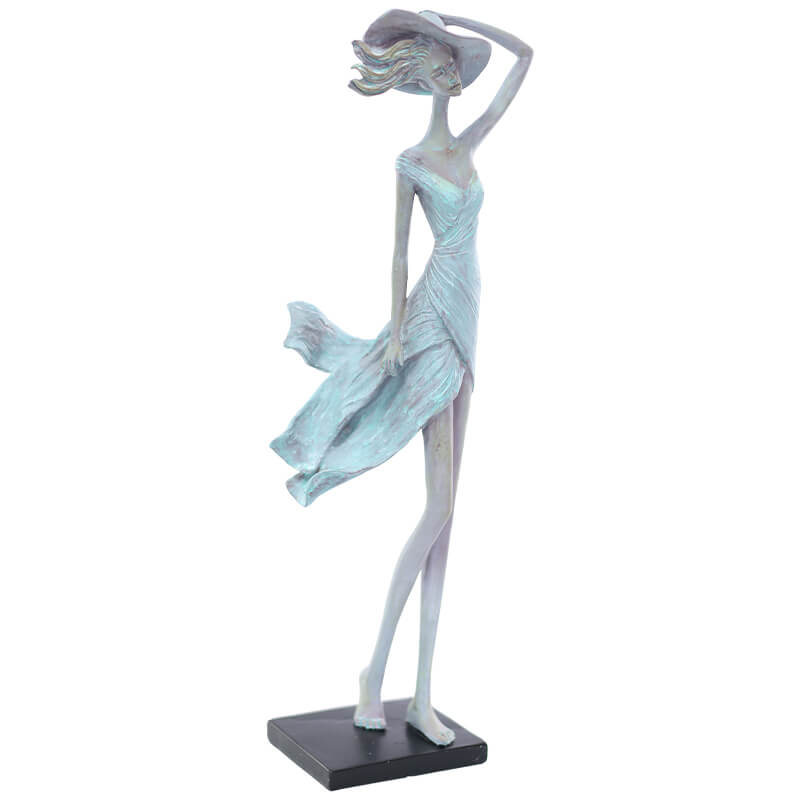GIRL WINDBLOWED 39X13X10CM - Image 2