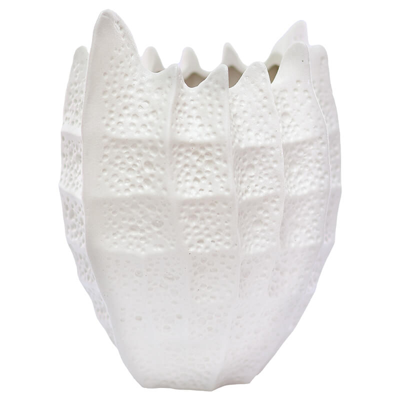 SHELL VASE 20CM WHITE - Image 2