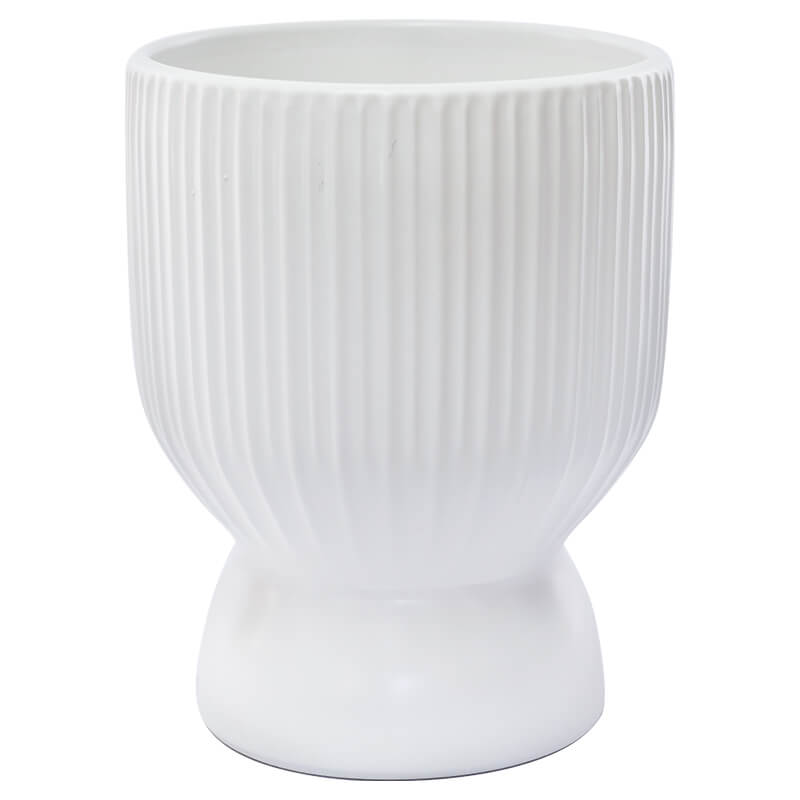 WHITE TANO PLANTER 18CM