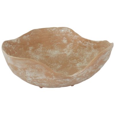 SAFARI DECOR BOWL TERRA WHITE 27X