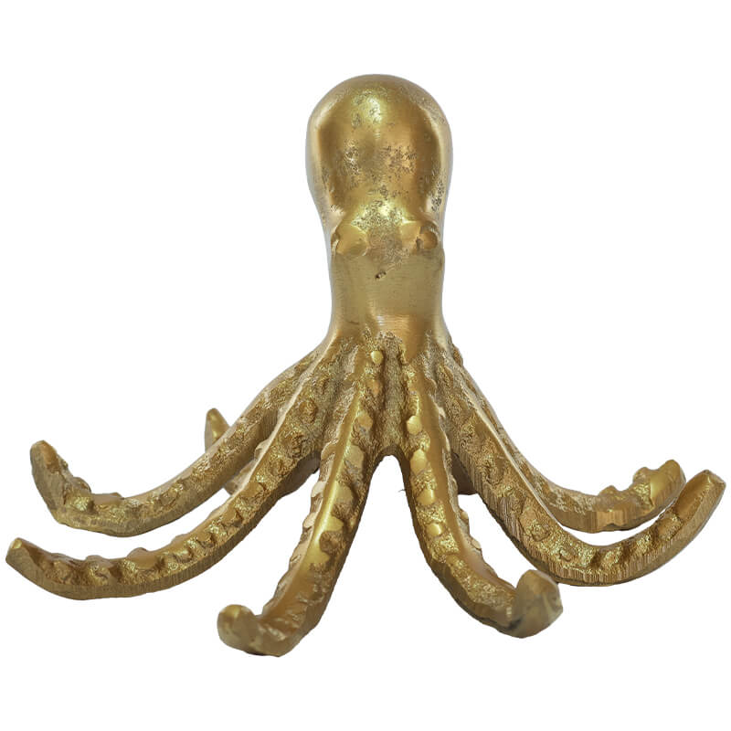 DECO OCTOPUS ROUGH GOLD 17X16X11C - Image 3