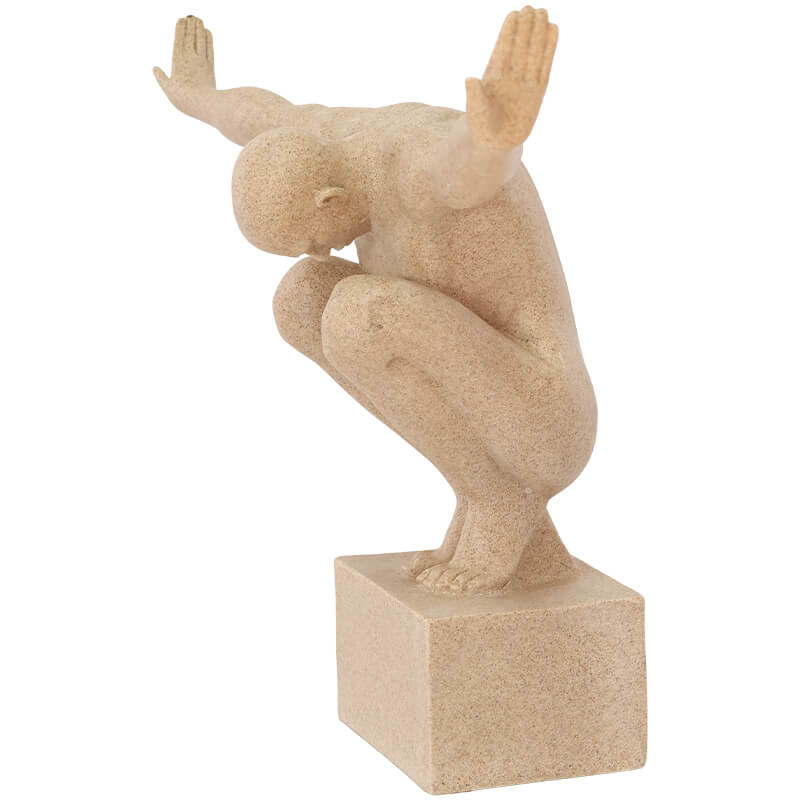 SPORTMAN ON PLINTH 34X50X16CM - Image 3
