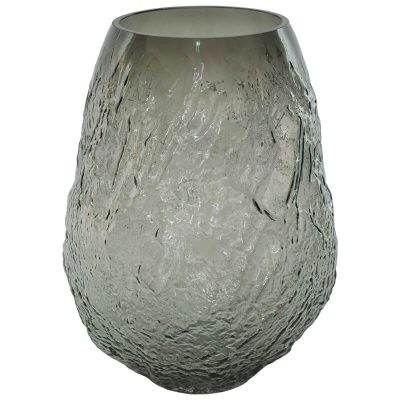 MOTTLE GREY VASE 30CM