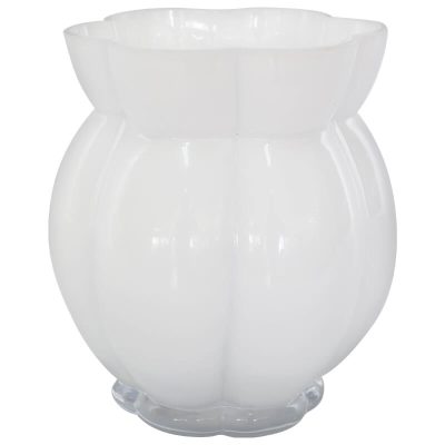 WHITE VASE 16CM