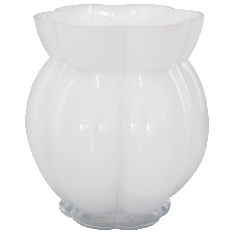 WHITE VASE 16CM