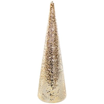 GLASS TREE WITH LED LIGHT 30CM