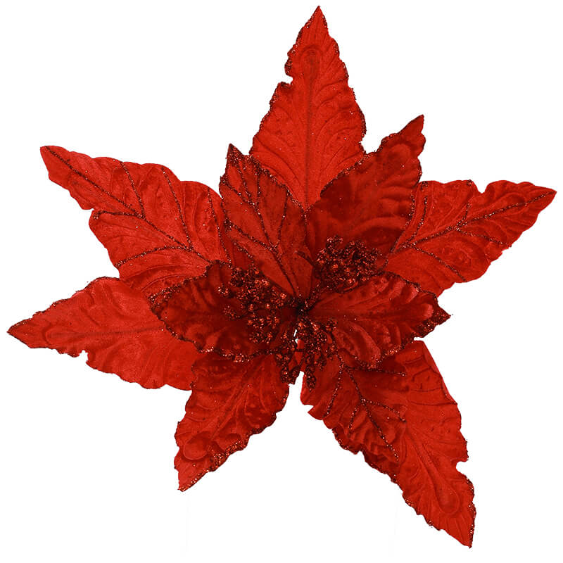 RED POINSETTIA 70CM