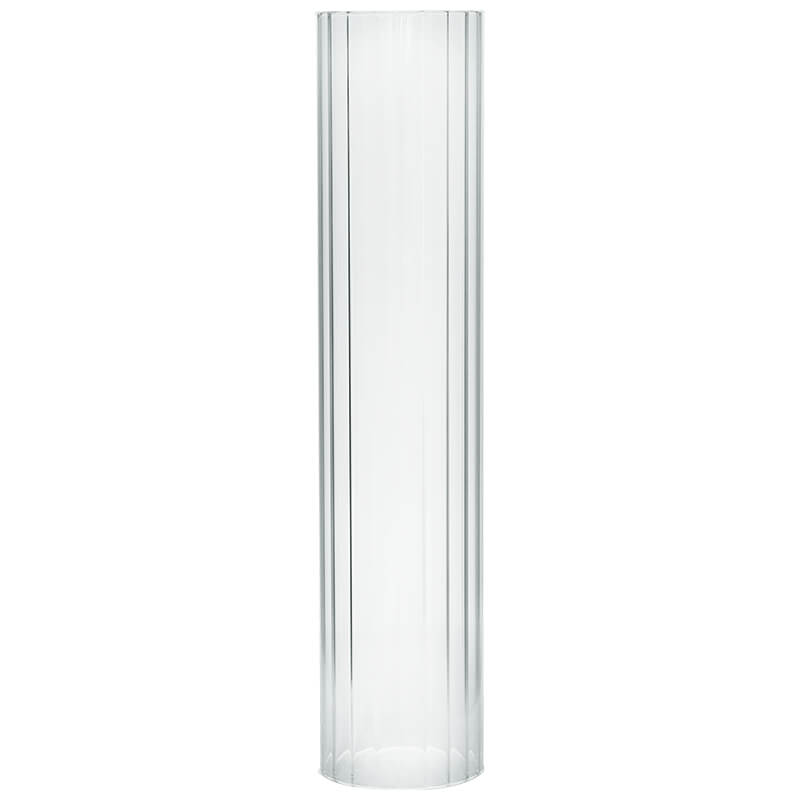 FLUTED GLASS SLEEVE 30X6.5CM