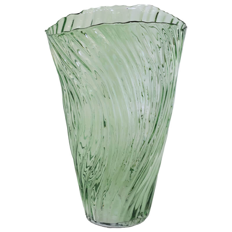 TROPIKANA GREEN VASE 35CM