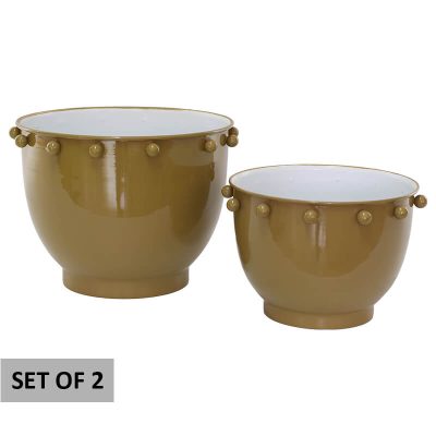 BOLAE MUSTARD POT SET/2 20/15CM