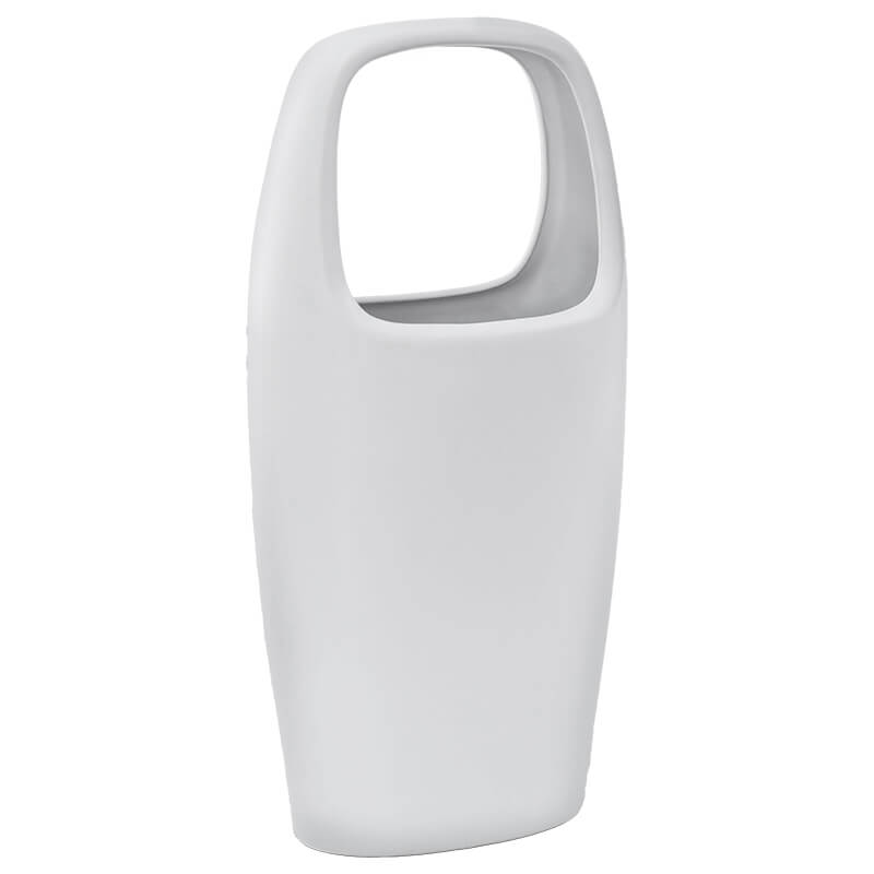 BAG VASE MATT WHITE 33CM - Image 2