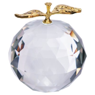 CLEAR CRYSTAL APPLE 6CM