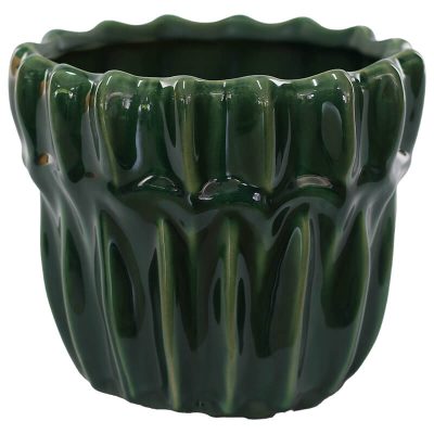 FOREST GREEN POT 14CM