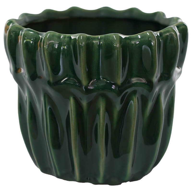 FOREST GREEN POT 14CM