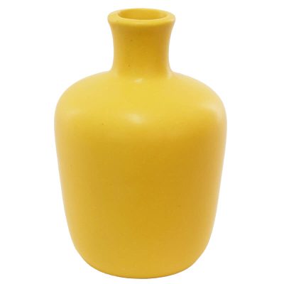 YELLOW POSY VASE 10CM