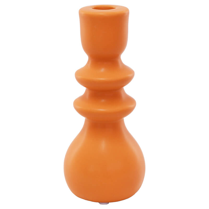 ORANGE CANDLE HOLDER 19CM