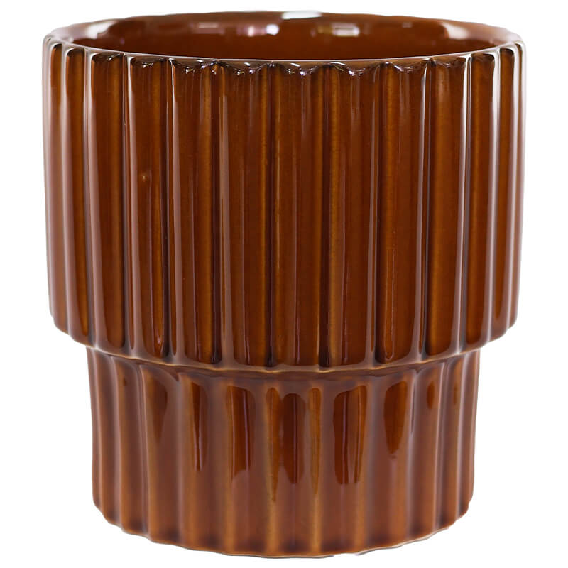 BROWN POT 15CM
