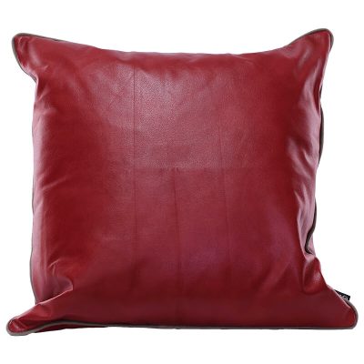 SCATTER RED FAUX LEATHER/KHAKI 60CM