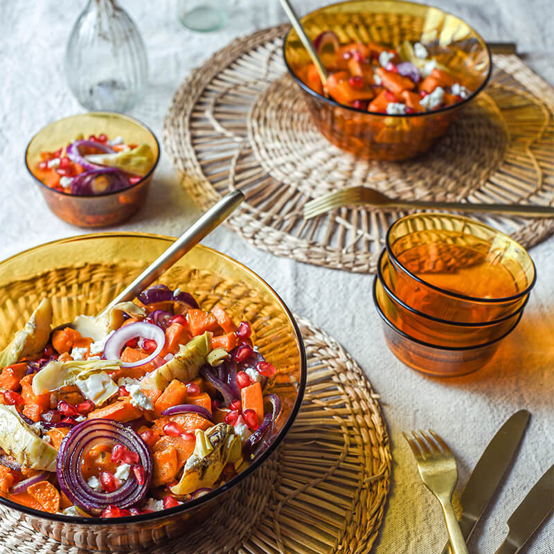 LYS AMBER BOWL 23CM DIA 2.2LT - Image 2