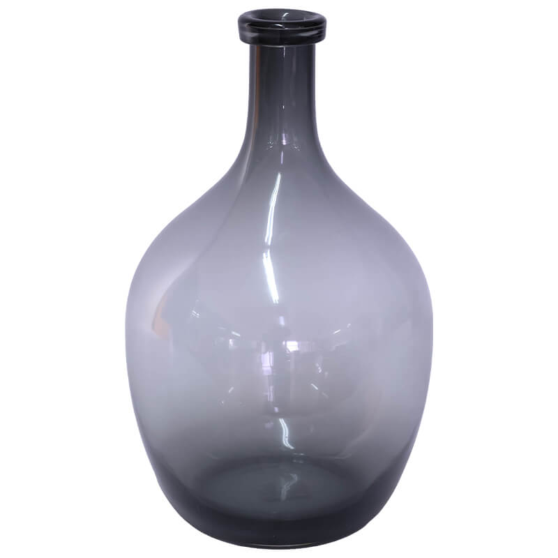 GREY BOTTLE VASE 40X24CM