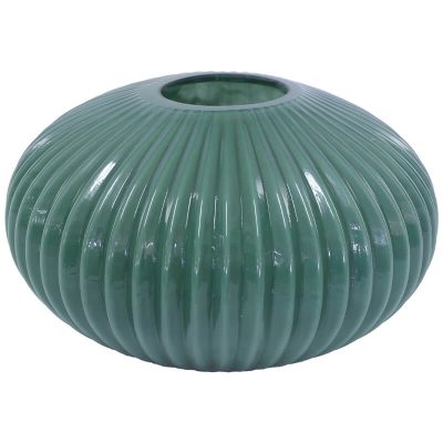 FERN GREEN OPTIC VASE 15X25CM