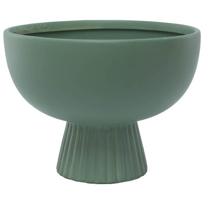 GREEN FTD DECOR VASE 18X24X24CM