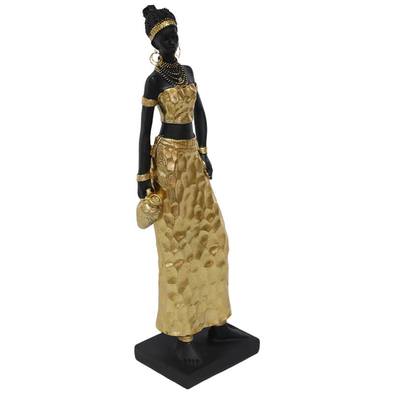 AFRICAN GIRL GOLD CHISEL 30CM - Image 3