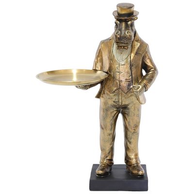 HIPPO WAITER GOLD 46CM