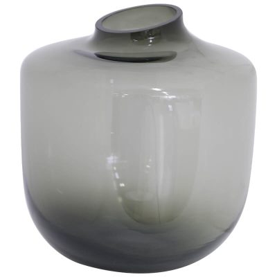 ORGANIC GREY VASE 22CM