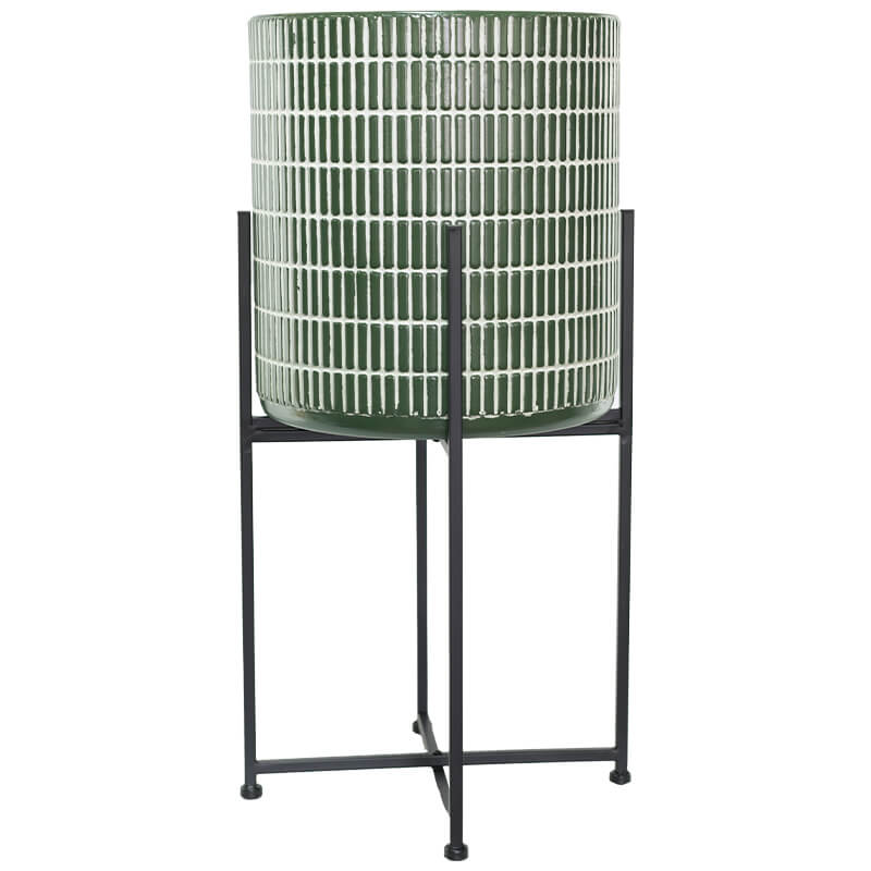 PARADISE GREEN PLANTER/STAND 71CM