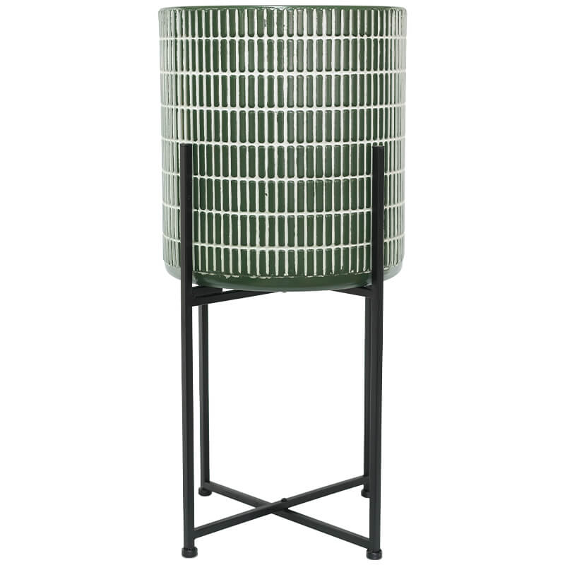PARADISE GREEN PLANTER/STAND 71CM - Image 2
